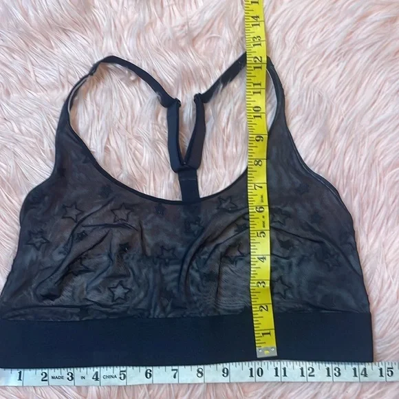 Parade Black Sheer Star Design Bra Plus Size 2‎ - Picture 3 of 6